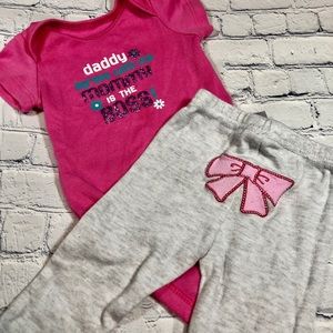 0-3 month girl daddy outfit